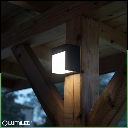 Záhradné nástenné svietidlo LED Vonkajšie nástenné svietidlo IP54 12W 3000K RUBUS LUMILED