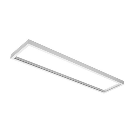Rámček na povrchovú montáž pre LED panely 120x30 Plast 44mm Biely Ecolight