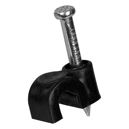 Káblový úchyt FLOP KLIP 7 mm čierny 100 ks PAWBOL