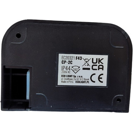 PIR senzor pohybu a súmraku IP44 povrchová montáž čierny 12m 180° CP Ecolight