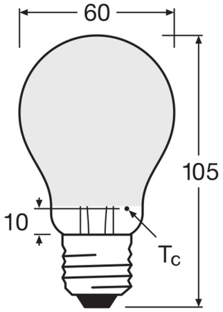 4x LED žiarovka A60 E27 6,5W = 60W 806lm 2700K teplá biela 300° BASE Osram