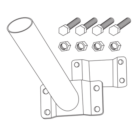 Držiak pouličného osvetlenia s montážnou súpravou čierny Sanico Goldlux