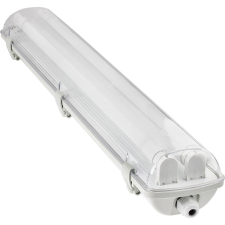 Ohňovzdorné svietidlo 60cm 2xT8 G13 IP65 + LED žiarivky 9W 6500K Lumiled