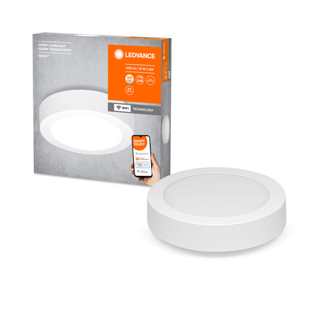 LED SPOT 12W 900lm stmievateľný CCT okrúhly 20cm biely SMART+ WiFi Downlight Ledvance zapustené panelové svietidlo