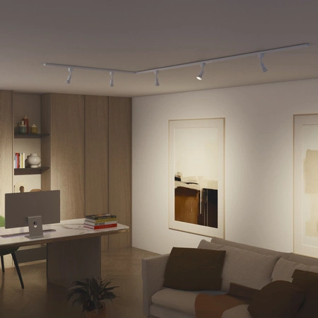 Uhlový konektor typu L Pravý konektor pre zbernice LED osvetlenia Jednofázová biela EasyLink Philips