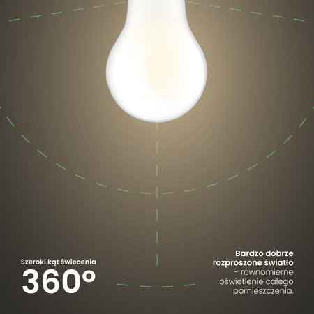LED žiarovka E27 A60 4W = 60W 840lm 4000lm neutrálna biela 360° sklenené vlákno ALS LUMILED