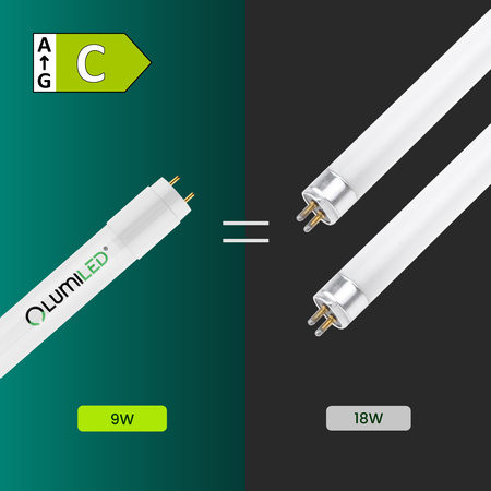 LED žiarivka G13 T8 9W 6500K, studená biela 60cm 160lm/W Lumiled