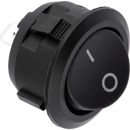 Nábytkový kolískový spínač ON/OFF čierny