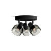 Stropné svetlo Reflektor Plafond 3x E14 LED Black Sleet Philips