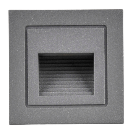 Schodiskové svietidlo 3W 20lm 4000K, neutrálna biela sivá IP44 Q LED Sanico Goldlux