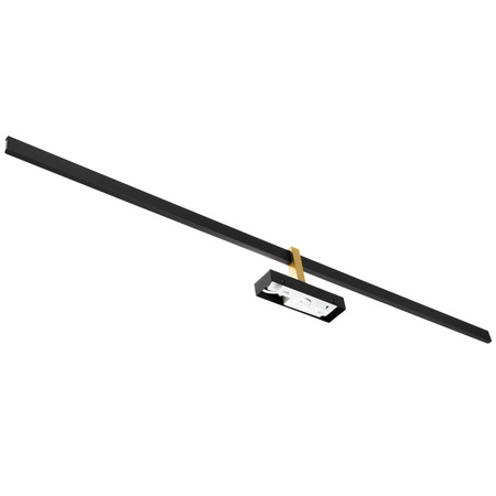 VENUS Kúpeľňové nástenné LED svietidlo nad zrkadlo 24W 1680lm čierno-zlaté 120cm