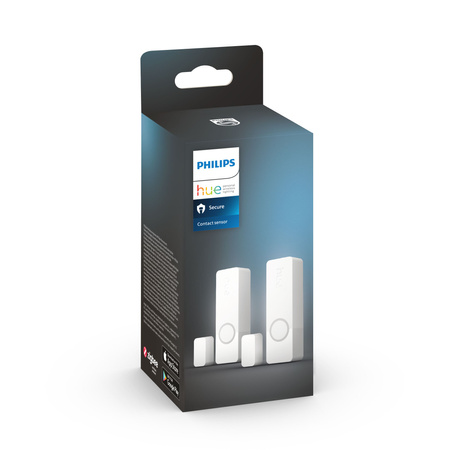 Inteligentný kontaktný snímač pre okná a dvere Biely batériový SMART Zigbee Kontaktný snímač Secure Philips HUE 2 ks.