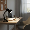 Stolná lampa Školská stolná lampa E27 Clip Black Lumek Kobi