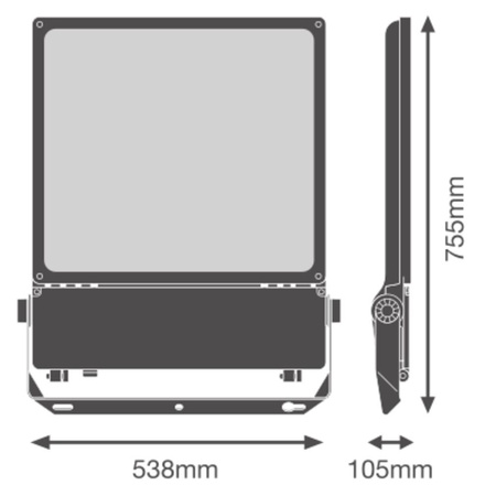 LED reflektor vonkajšia stmievateľná lampa 450W 70000lm 4000K IP66 biely reflektor Ledvance