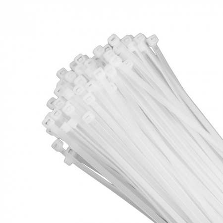 Káblové pásky 4,6x250 mm Biela PREMIUM OKP-46250W .MORE 100 ks.