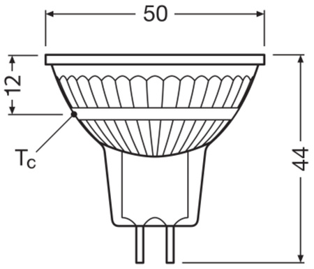 LED žiarovka MR16 reflektor GU5.3 2W = 20W 210lm 2700K teplá biela 120° Performance Class Ledvance