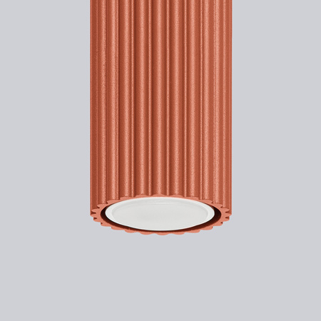 Bodové reflektorové stropné svietidlo Tuba 1x GU10 Ochre Red Carbon Deep Space SL.1628 Sollux