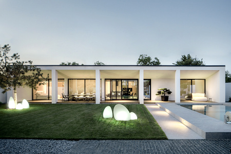 Záhradné svietidlo vonkajšie stojace E27 biele vodotesné IP44 STONE M 10580 Nowodvorski