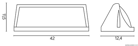 Nelly 91012C BL E27 Su-Ma vonkajšie záhradné svietidlo LED nástenné svietidlo