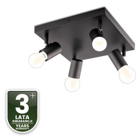 Stropné svietidlo Plafond SPOT TUBA Reflektor Halogénové svietidlo 4x E27 GLASA LUMILED