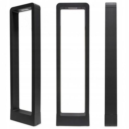 Záhradné stojace vonkajšie pólové svietidlo LED 7W 700lm 4000K, neutrálna biela sivá IP54 Rio 60cm Masterled