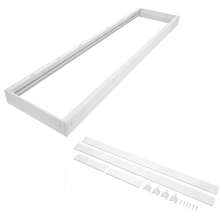 Rámček na povrchovú montáž 63 mm pre LED panel 30x120 cm Klik White Kobi