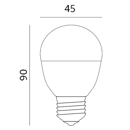 LED žiarovka E27 guľka 9W 900lm 4000K neutrálna biela 200° Premium Kobi