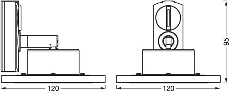 LED reflektor 6,5W 350lm CCT pohyblivý stmievateľný čierny SMART+ WiFi Tracklight Circle Ledvance
