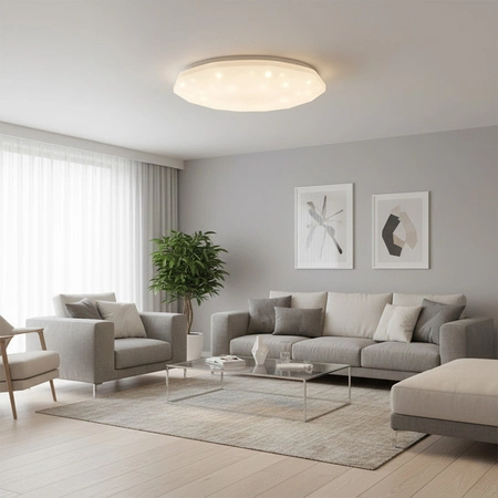 Plafond LED stropné svietidlo 72W 8000lm CCT 120° biela IP44 Pilot stmievateľné Galaxy Sanico Goldlux