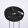 Stropné závesné svietidlo Závesné svietidlo 3x G9 Round Black Moderné matné svietidlo Sollux