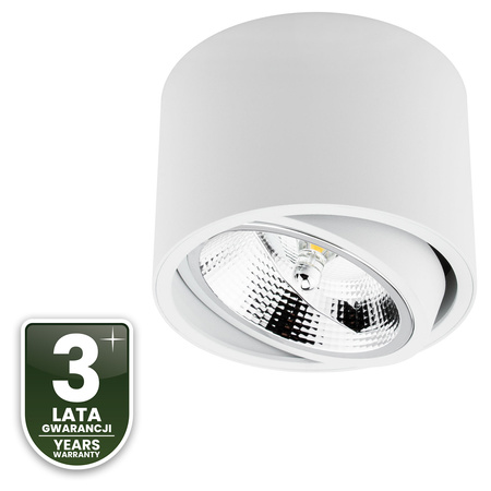 Povrchová montáž HALOGEN SPOT TUBA Movable GU10 ES111 Round White 100mm TELES LUMILED