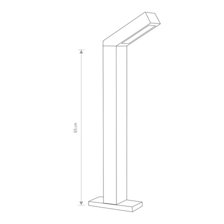 Svietidlo Ogrodowa Oprawa Zewnętrzna Stokowa Słupek LED 9W 169lm 3000K teplá biela Graphite Waterproof IP54 LHOTSE LED 4448 Nowodvorski