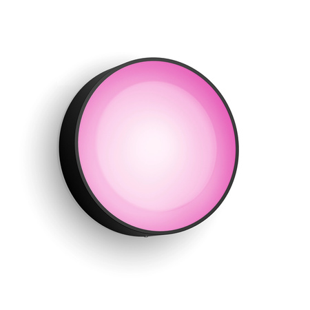 Záhradné nástenné LED vonkajšie fasádne svietidlo 15,2 W 1060 lm IP44 Biela a farebná Ambiance RGB + TW Black Smart SMART Zigbee Bluetooth Daylo Philips HUE