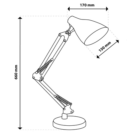 LED 7W CCT stmievateľná stolová lampa Marti Black Lumiled