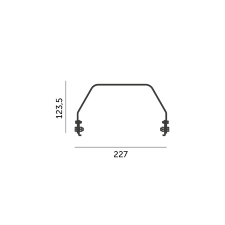 Nina High Bay 200W LED svietidlo konzola čierna Rio Kobi