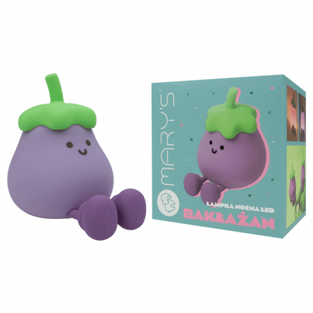Detské LED nočné svetlo 2,5W 6500K so studeným nabíjaním 1200mAh fialové MARY'S BAKALOGAN