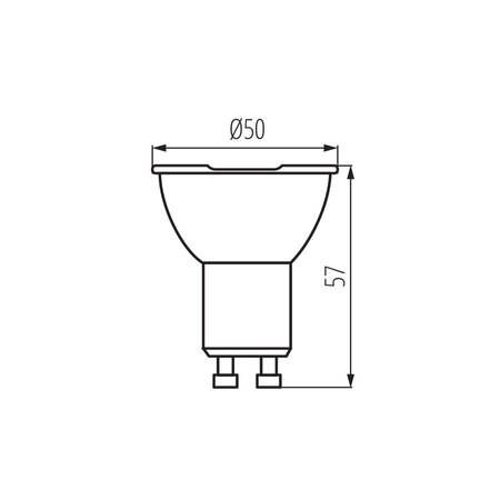 LED PAR16 6,5W = 86W 580lm 4000lm neutrálna biela CRI95 36° Strieborný IQ-LED Kanlux