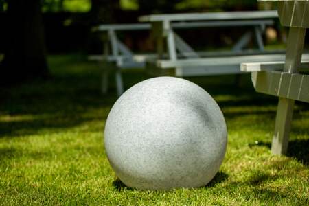 Záhradné svietidlo LED Driven Ball E27 Grey IP44 35cm Masterled