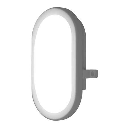 Vonkajšie priemyselné nástenné svietidlo LED 11W 840lm 4000K IP54 Whitenúdzovým modulom Bulkhead Ledvance