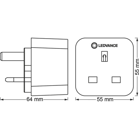 Inteligentná zásuvka UK 230V 13A SMART+ ZigBee Ledvance