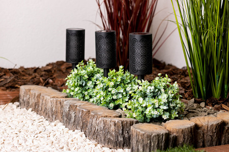 LED solárna záhradná pochodeň Vonkajší stĺp 1,2 W 1600K, teplá biela so súmrakovým senzorom IP44 čierna Masterled