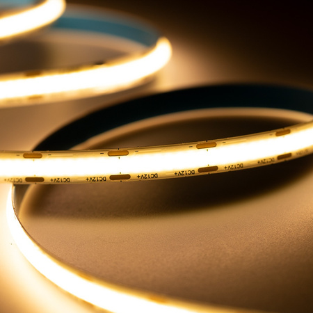 LED pás COB 12V 250W 9600LED NEON teplý 8mm 25m