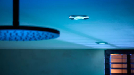 3x zapustené svietidlo LED Hermetic IP44 do kúpeľne 4,2W 400lm IP44 Biela a farebná Ambiance RGB + TW Chrome Smart SMART Zigbee Bluetooth Xamento Philips HUE