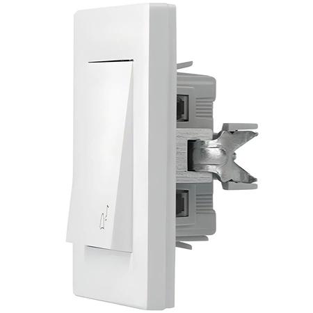 Spínač zvončekového tlačidla IP20 BIELA