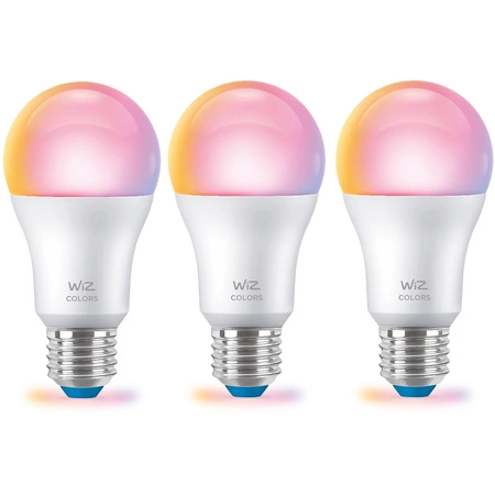 3x LED žiarovka E27 A60 8,8W = 60W 806lm 2200-6500K RGB + TW Smart SMART WiFi Bluetooth App WiZ