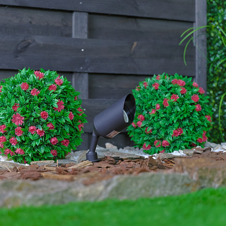 Vonkajšia záhradná lampa LED GU10 s reflektorom IP65 GARTI šnúra LUMILED