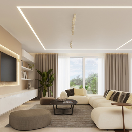 Bodové reflektorové stropné svietidlo Tuba 2x GU10 béžový krúžok Bittersweet Shimmer SL.1495 Sollux