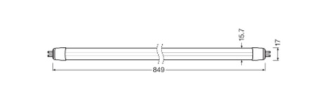 LED žiarivka G5 T5 10,5W 1600lm 4000K, neutrálna biela 180° 85cm Ledvance