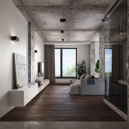 Nástenné svietidlo Nástenné svietidlo hore dole 2x G9 Obdĺžnikové sivé Moderné Quad Sollux