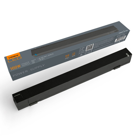 Napájací zdroj pre slim magnetickú lištu 220-240V čierny VIDEX